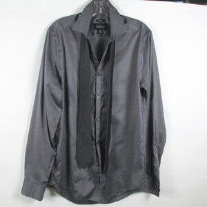 AWEARNESS KENNETH COLE GREY BUTTONDOWN SHIRT + TIE